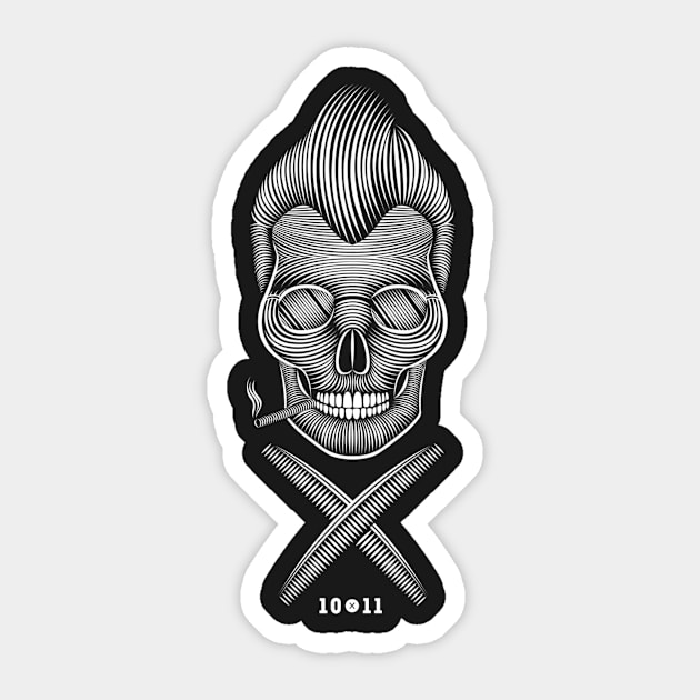 SkeletBarber Sticker by Shagen